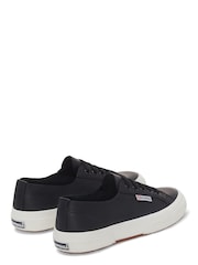 Superga Black 2750 Unlined Nappa Leather Trainers - Image 3 of 5
