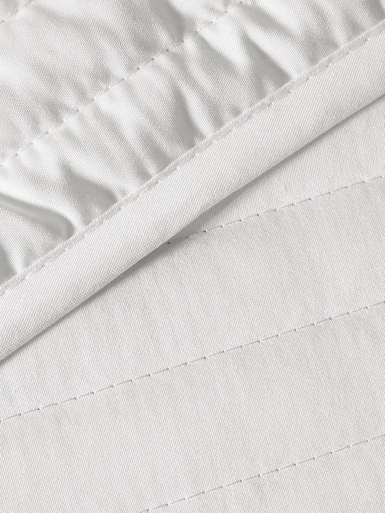 Bianca White Quilted Lines Bedspread - Image 2 of 3
