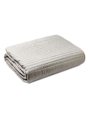 Bianca Silver Quilted Lines Bedspread - Image 3 of 3