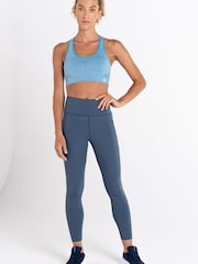 Dare 2b Medium Blue Don't Sweat It II Seamless Impact Sports Bra - Image 3 of 8