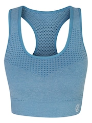 Dare 2b Medium Blue Don't Sweat It II Seamless Impact Sports Bra - Image 6 of 8