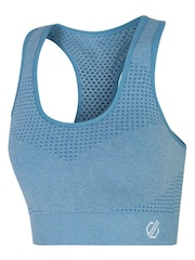 Dare 2b Medium Blue Don't Sweat It II Seamless Impact Sports Bra - Image 8 of 8