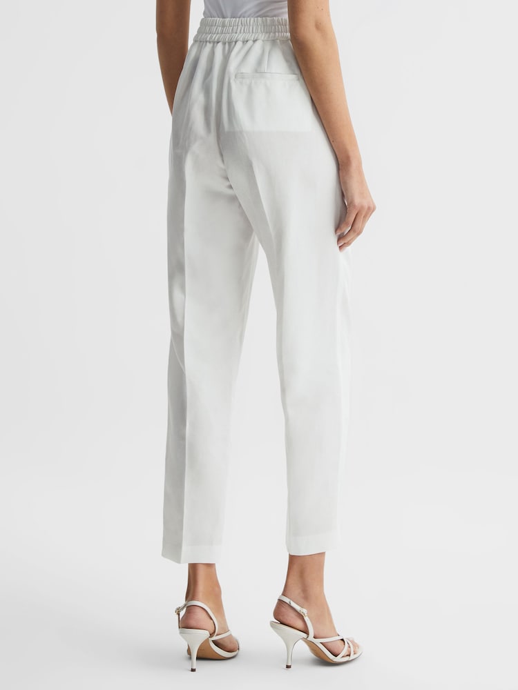 Pantalon Reiss Shae en lin fuselé - Image 5 of 7