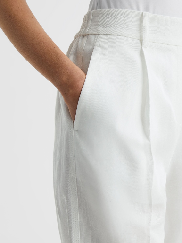 Pantalon Reiss Shae en lin fuselé - Image 6 of 7