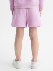 Reiss Lilac Honor 4-9 yrs Jersey Logo Shorts - Image 5 of 6