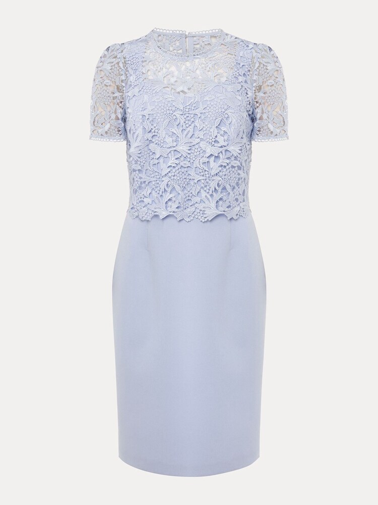 Phase Eight Blue Petite Isabella Lace Dress - Image 8 of 8 Phase Eight Blue Petite Isabella Lace Dress - Image 8 of 8