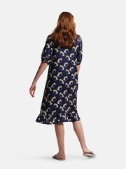 Bleu - robe mi-longue smockée Regatta Orla Kiely - Image 2 of 8