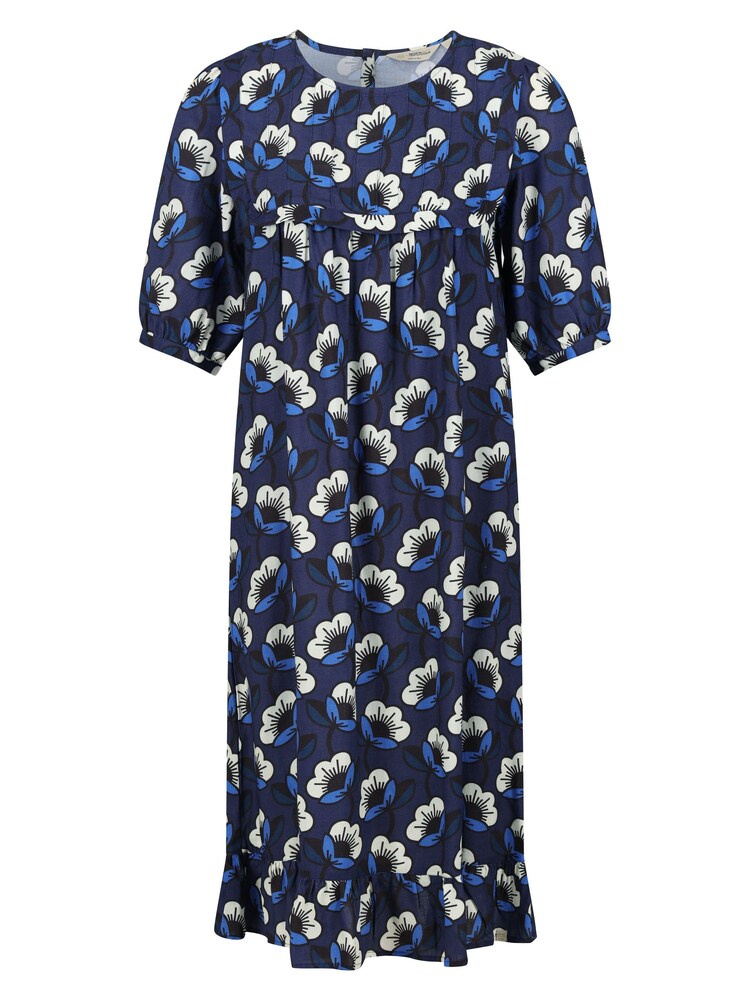 Bleu - robe mi-longue smockée Regatta Orla Kiely - Image 5 of 8