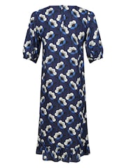 Bleu - robe mi-longue smockée Regatta Orla Kiely - Image 6 of 8