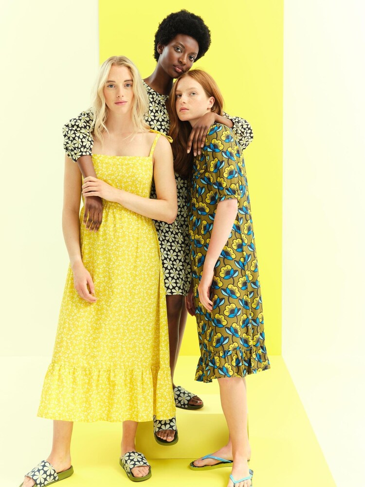 Vert - robe mi-longue smockée Regatta Orla Kiely - Image 2 of 12