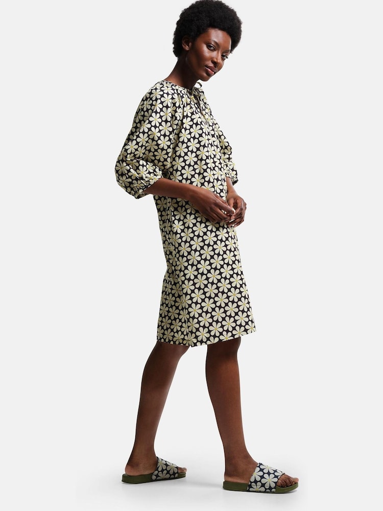 Noir - Robe Regatta Orla Kiely à col noué - Image 3 of 9