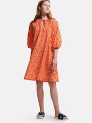 Orange - Robe Regatta Orla Kiely à col noué - Image 1 of 8