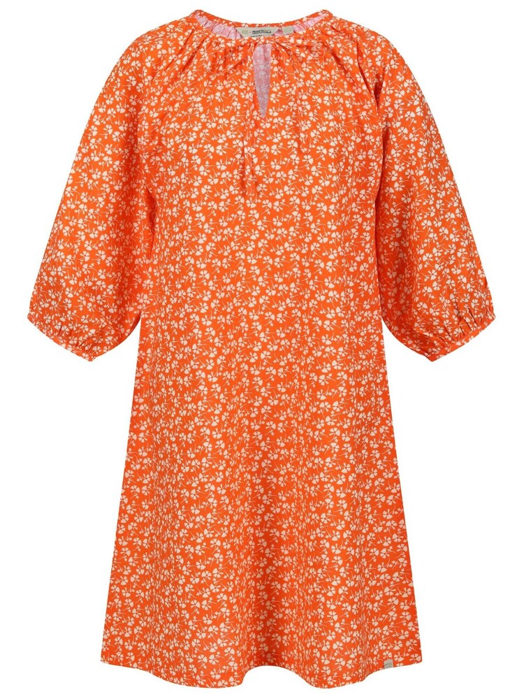 Orange - Robe Regatta Orla Kiely à col noué - Image 5 of 8