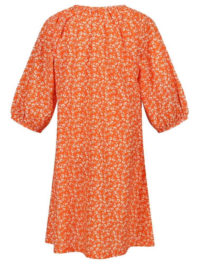 Orange - Robe Regatta Orla Kiely à col noué - Image 6 of 8