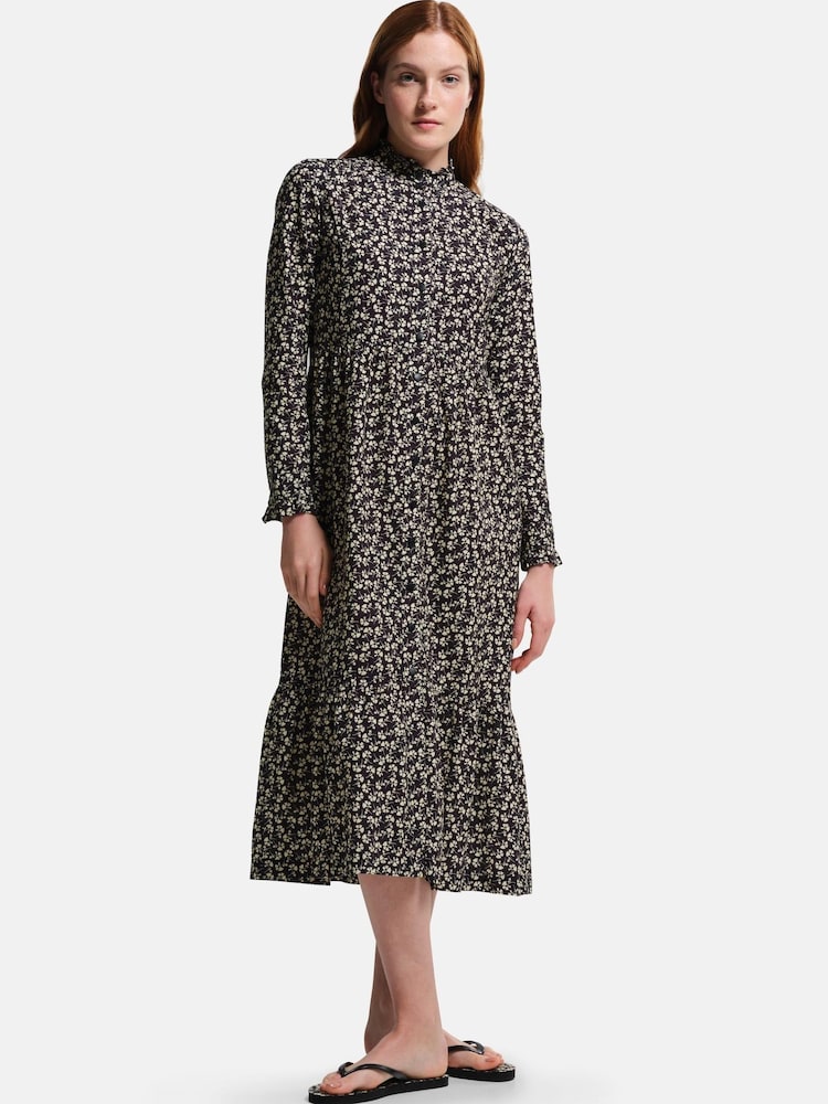 Noir - Robe mi-longue Regatta Orla Kiely - Image 1 of 8