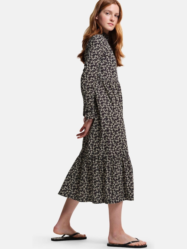 Noir - Robe mi-longue Regatta Orla Kiely - Image 3 of 8