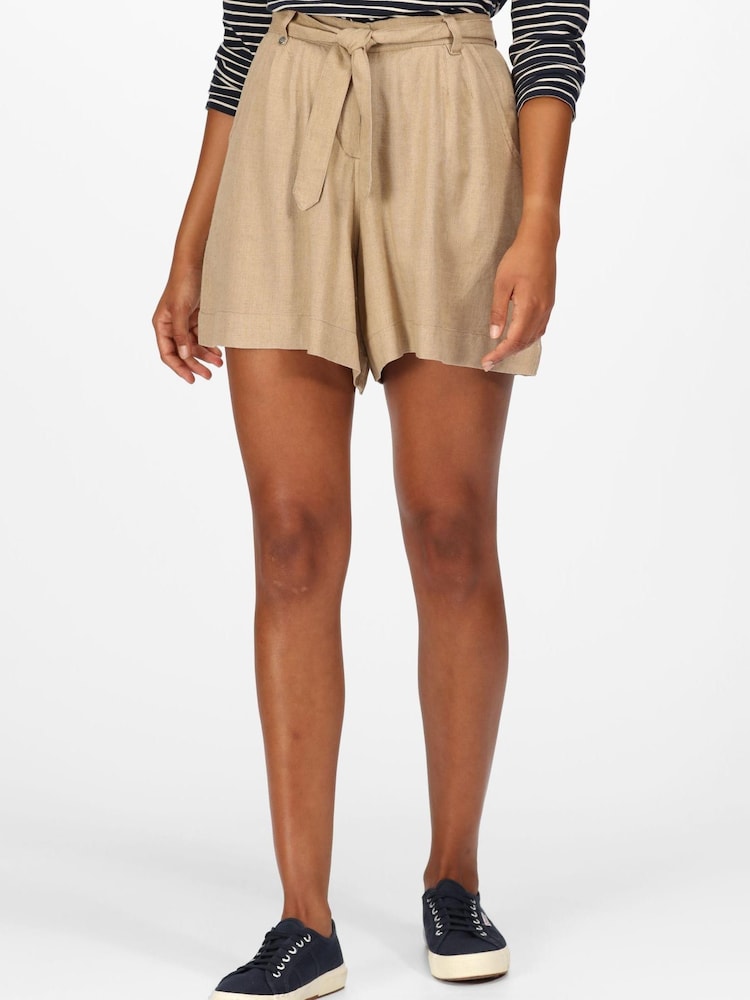 Regatta Nude Sabela Tie Belt Shorts - Image 2 of 10