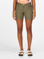 Regatta Green Pemma 100% Cotton Shorts - Image 1 of 7