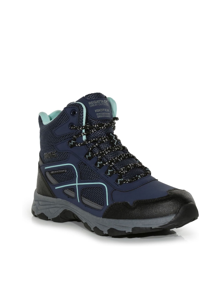 Azul/negro - Regatta Womens Vendeavour Walking Boots - Imagen 2 de 6 Azul/negro - Regatta Womens Vendeavour Walking Boots - Imagen 2 de 6