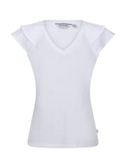 Regatta Ferra White Frill Sleeve T-Shirt - Image 6 of 9
