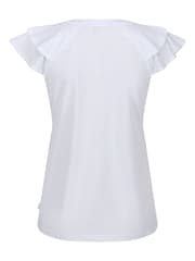 Regatta Ferra White Frill Sleeve T-Shirt - Image 7 of 9