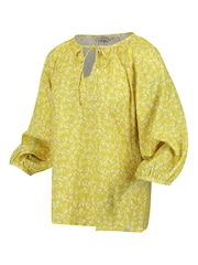 Gelb - Regatta Orla Kiely Bluse mit Bindeband am Ausschnitt - Bild 11 von 12