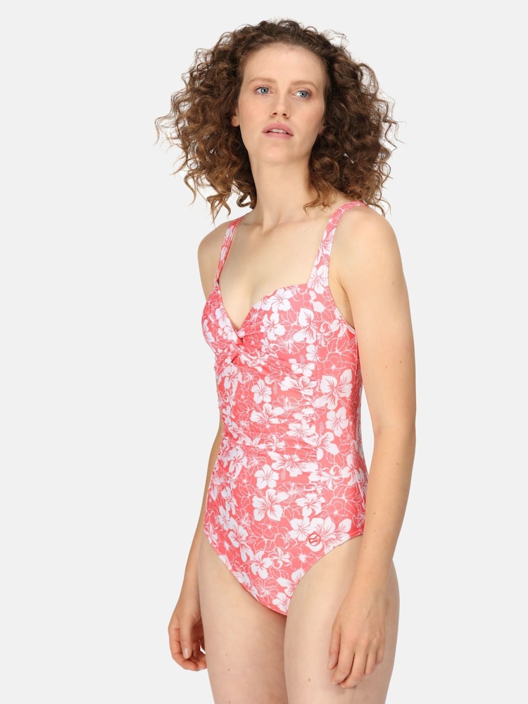 Regatta Pink Sakari Tummy Control Swimsuit - Image 1 of 9 Regatta Pink Sakari Tummy Control Swimsuit - Image 1 of 9