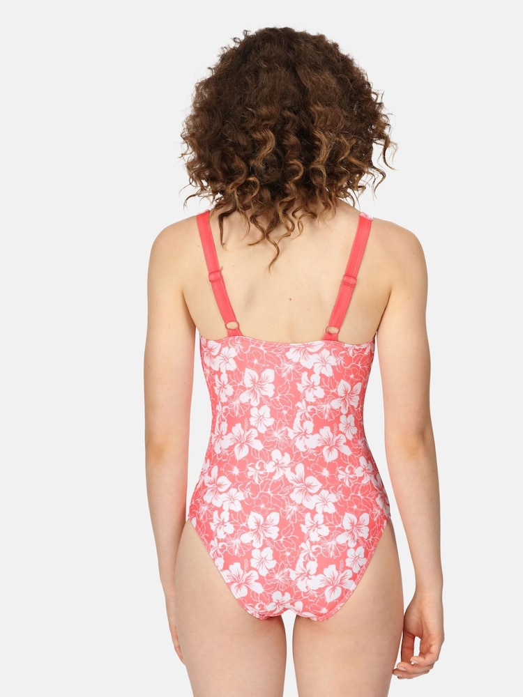Regatta Pink Sakari Tummy Control Swimsuit - Image 2 of 9 Regatta Pink Sakari Tummy Control Swimsuit - Image 2 of 9