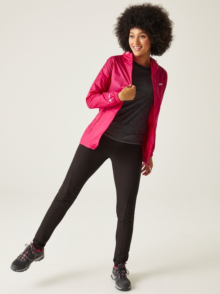 Regatta Pink Womens Waterproof Pack It Jacket III - Image 3 of 9