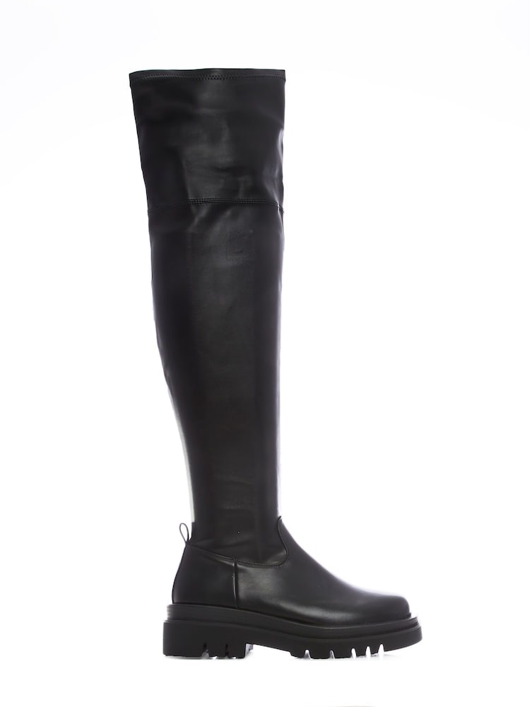 Moda In Pelle Henner Chunky Black Square Toe Casual Boots - Image 1 of 4