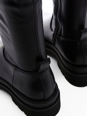 Moda In Pelle Henner Chunky Black Square Toe Casual Boots - Image 3 of 4