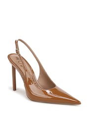 Sam Edelman Brown Tegan Regular Fit Slingbacks - Image 5 of 8