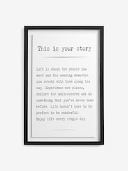 Black&White This is your story Framed Wall Art - Image 5 of 6