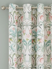 Catherine Lansfield Clarence Floral Lined Eyelet Eyelet Curtains - Image 1 of 3