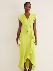 Phase Eight Yellow Phoebe Frill Maxi Dress - Image 1 of 6