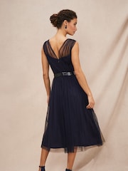 Phase Eight Blue Ella Tulle Dress - Image 2 of 8