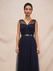 Phase Eight Blue Ella Tulle Dress - Image 4 of 8