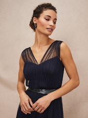 Phase Eight Blue Ella Tulle Dress - Image 6 of 8