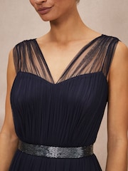 Phase Eight Blue Ella Tulle Dress - Image 7 of 8