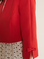 Phase Eight Red Zoele Bow Detail Jacket - Image 5 of 6
