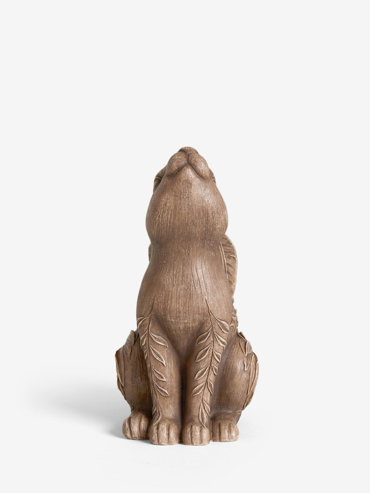 Brown Carved Hare Bookend Ornament - Image 3 of 4