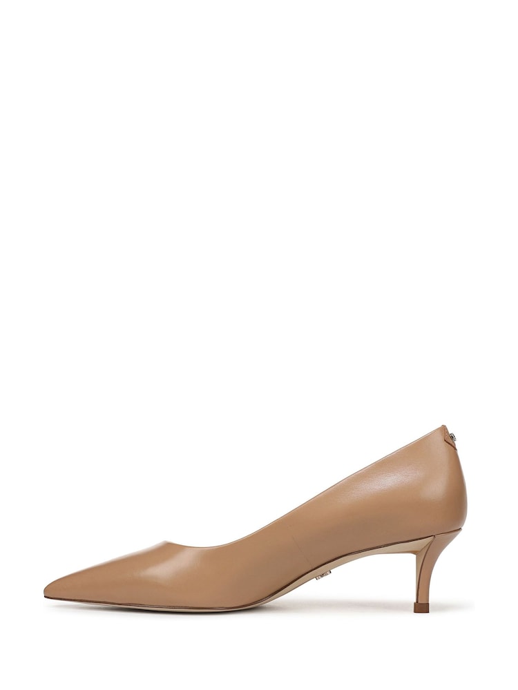 Sam Edelman Nude Summer Regular Fit Point Toe Kitten Heel Court Shoes - Image 2 of 7 Sam Edelman Nude Summer Regular Fit Point Toe Kitten Heel Court Shoes - Image 2 of 7
