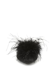 Sam Edelman Black Khai Feather Regular Fit Mules - Image 4 of 7