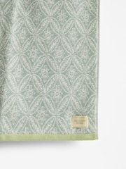 Nina Campbell Aqua Kyoto 100% Cotton Towel - Image 2 of 3