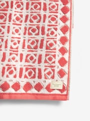 Nina Campbell Coral Batik 100% Cotton Towel - Image 2 of 2
