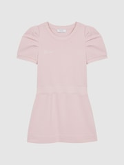 Reiss Pink Mimi Senior Pleated Sleeve Dress - Image 2 of 5