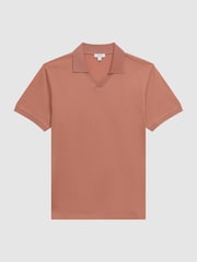 Reiss Terracotta Leeds Slim Fit Mercerised Cotton Polo Shirt - Image 2 of 5