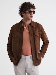 Reiss Terracotta Leeds Slim Fit Mercerised Cotton Polo Shirt - Image 5 of 5