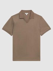 Reiss Fawn Leeds Slim Fit Mercerised Cotton Polo Shirt - Image 2 of 5