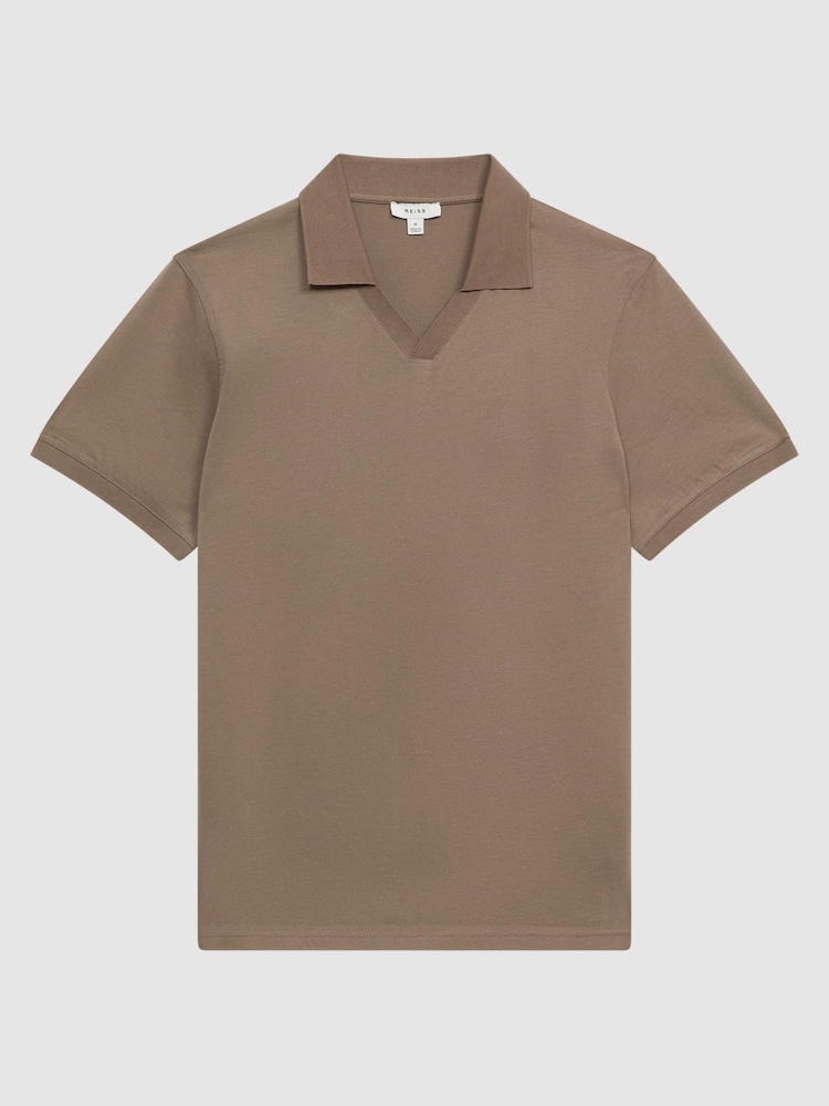 Reiss Fawn Leeds Slim Fit Mercerised Cotton Polo Shirt - Image 2 of 5